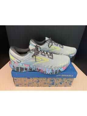 New! Mens Brooks Glycerin GTS 20 Jadeite/Alaskan Blue/Ebony Running Shoes. SZ 15